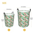 thumbnail image 3 of Fotbe Flamingo And Monstera Cesto de Ropa con Asas, Cesto Impermeable de Gran Capacidad, Bolsa de Lavado para Dormitorio, Cesto de Ropa con Ruedas y Asas-Small, 3 of 6