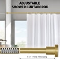 thumbnail image 4 of Shower Curtain Rod 36-84 Inches (3-7ft) Non Rust Adjustable Shower Rod Spring Tension Non Slip No Drilling Stainless Steel Shower Rods for Bathroom Window, 4 of 7