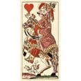 thumbnail image 2 of Gobl, Andreas Benedictus 9x14 Black Ornate Wood Framed with Double Matting Museum Art Print Titled - Knight of Hearts (Bauern Hochzeit Deck), 2 of 4