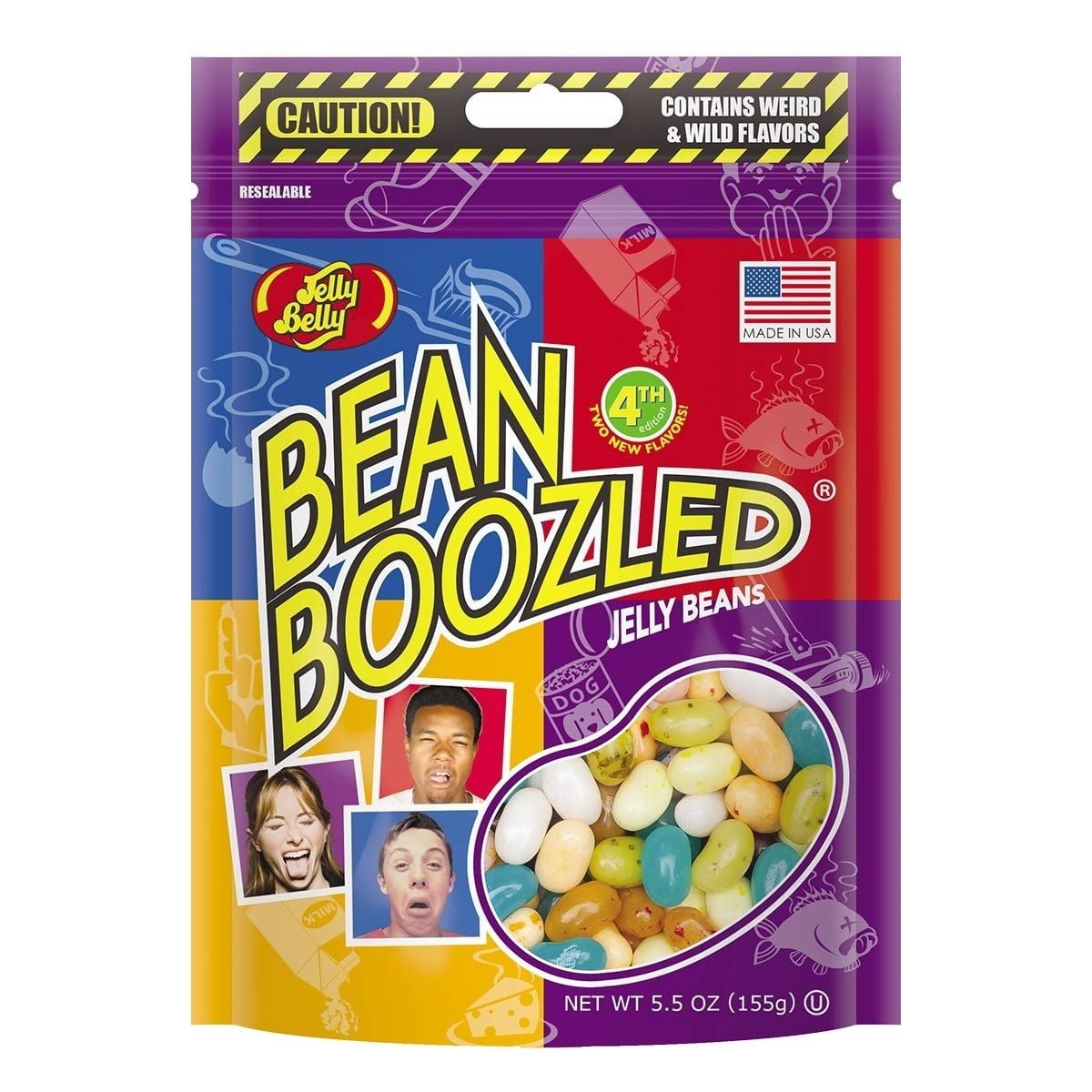 Jelly Belly BeanBoozled Jelly Beans 5.5 oz Pouch bag (4th edition) by Jelly Belly