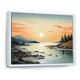 thumbnail image 2 of Designart "Beach Scandinavian silence I" Nautical & Beach Floater Framed Wall Art Living Room, 2 of 7