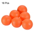 thumbnail image 3 of Uxcell Plastic 41mm Hollow Swing Training Golf Practice Ball Orange Orange 16 Pcs, 3 of 5