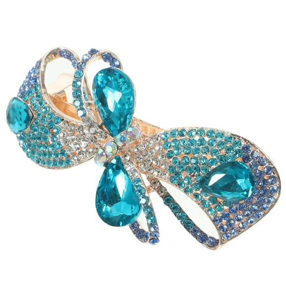 Hair Clips for Curly Women's Rhinestone French Accessories Fashionable and Versatile Rhinestones Metal Miss
