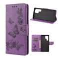 thumbnail image 1 of Allytech Wallet Case for Samsung Galaxy S22 Ultra 5G, Big Butterfly Embossed PU Leather Kickstand Flip Cover Shockproof Drop Protection Anti-scratch Wallet Cover for Samsung Galaxy S22 Ultra,Purple, 1 of 4