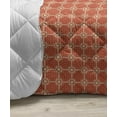 thumbnail image 3 of Abstract Down Alternative Comforter, Retro Design Elements in Irregular Shapes Fruit Like, Microfiber Quilt for All Season, 5 Sizes, Pale Ruby Burnt Orange, by Ambesonne, 3 of 3