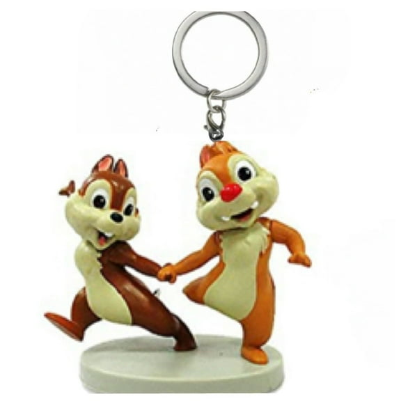 Chip & Dale 2.5" PVC Key Ring Keychain Dangler Figure Figurine Mickey Ornament