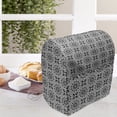 thumbnail image 3 of Mandala Stand Mixer Cover, Bohemian Oriental Motif Tribal Design Monochromatic Illustration Graphic Art, Kitchen Appliance Organizer Bag Cover with Pockets, 5 Quarts, Black and White, by Ambesonne, 3 of 4
