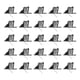 thumbnail image 2 of 25 Clips Organizadores De Cables, Clips De Soporte De Cables Con Clavos De Acero Inoxidable, Organizador De Para De Datos Coaxiales No Metálicos CAT 5, 2 of 7
