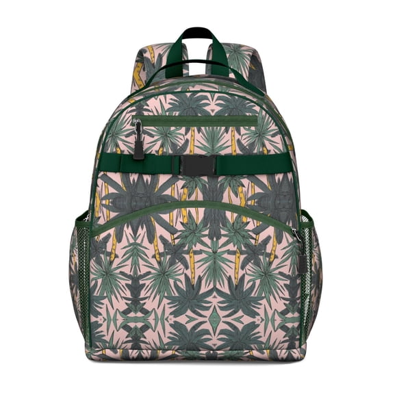 Sac à Dos Étudiant Tropical Sac à Dos le Tropicale Hawaïenne Palmier Exotique Paradis Côtier Coucher de Soleil Tropical le Hawaïenne Classique Vacances à la Plage