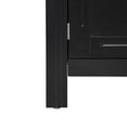 thumbnail image 6 of Christopher Knight Home 48" Large Wood Accent Cabinet, 3-Door 3-Drawer Storage Chest with Gold Handles, Black, 6 of 13