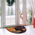 thumbnail image 2 of CURLYOOT African American Women Half Round Door Mat, Indoor Outdoor Entrance Rug, Semi Circular Area Rug, Non Slip Washable Absorbent Doormat, Laundry Room Rug 40'' x 63'', 2 of 7