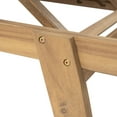 thumbnail image 6 of Lurelle Outdoor Braided Rope Chaise Lounge, Adjustable Back Rest, Acacia Wood, Beige + Teak, Set of 2, 6 of 13