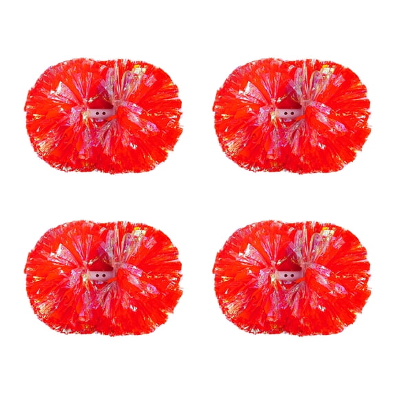 Cheerleading Pom Poms with PE Handcrafted Design, Pom Poms Customizable with Your Logo, Handheld Flower for Multiple Genders