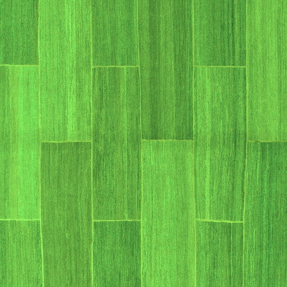 Ahgly Company Indoor Square Abstract Green Modern Area Rugs, 4' Square