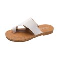 thumbnail image 2 of Chanclas de verano para mujer, zapatillas de tacón plano, sandalias, chanclas informales, zapatos de mujer Wmkox8yii  ytu5262, 2 of 6