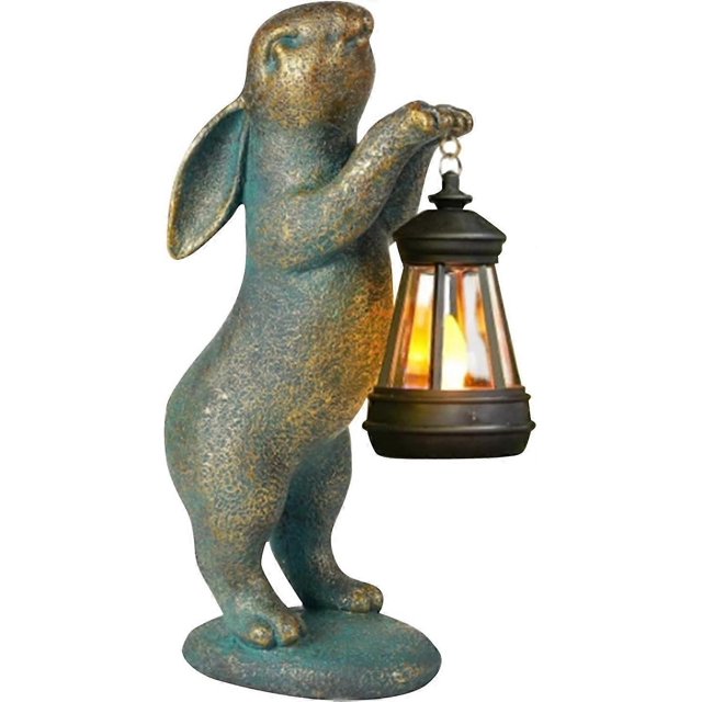 Conejito de jardín solar, Conejito de energía solar, Conejito de luz solar, Animal de luz solar