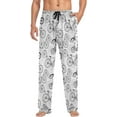 thumbnail image 4 of FREEAMG Bicycle Bike Print Pajama Pants for Men, Men's Separate Bottoms, Comfortable Lounge Pants, 4 of 7