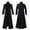 Black, variant on Halloween Medieval Gothic Double-Breasted Long Coat for Men, Renaissance Vintage Stage Cosplay Jacket, Plus Size Formal Outerwear, 1 Piece Black M