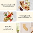 thumbnail image 3 of Totally Bamboo Destination California State Shaped Serving and Cutting Board, Includes Hang Tie for Wall Display, 3 of 7