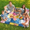 thumbnail image 7 of Bohemian Color Outdoor Picnic Blanket, Foldable Waterproof Beach Mat, Portable Beach Blanket for Beach Camping, Hiking, Family Concerts, 7 of 7