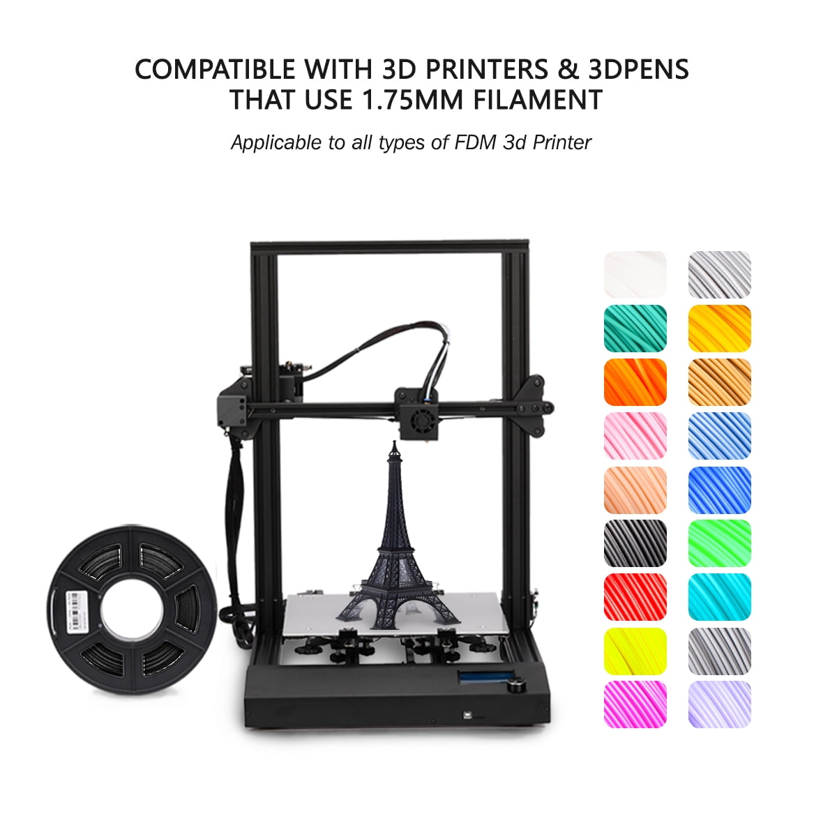 3D Printer Filament Pla 1kg for 3D Printing 1.75mm 3D Printer