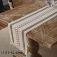thumbnail image 1 of Rustic Burlap Hessian Lace Floral Table Runner Wedding Party Home Decor, 1 of 11