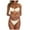 ZD Beige, variant on Women's Fashion Sexy Swimsuit Bikini Cute Girl Style Backless Sexy Underwear,Size M