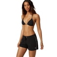 thumbnail image 2 of O'Neill Saltwater Solids womens 5 inch stretch boardshorts 5 Black, 2 of 6