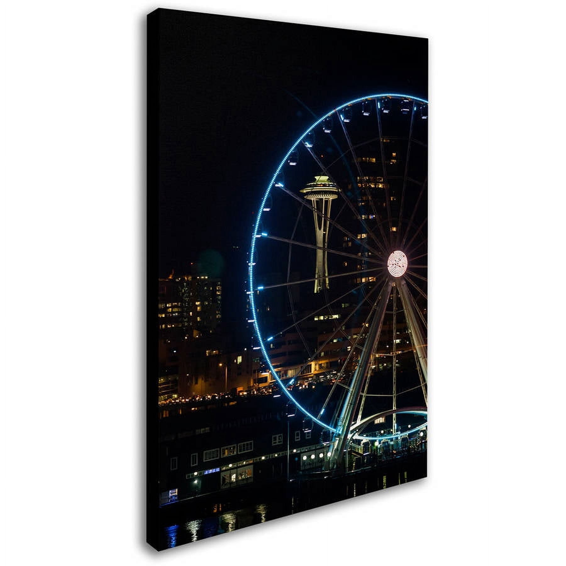 Trademark Fine Art "Wheel and Needle at Night" Canvas Art by Yale Gurney
