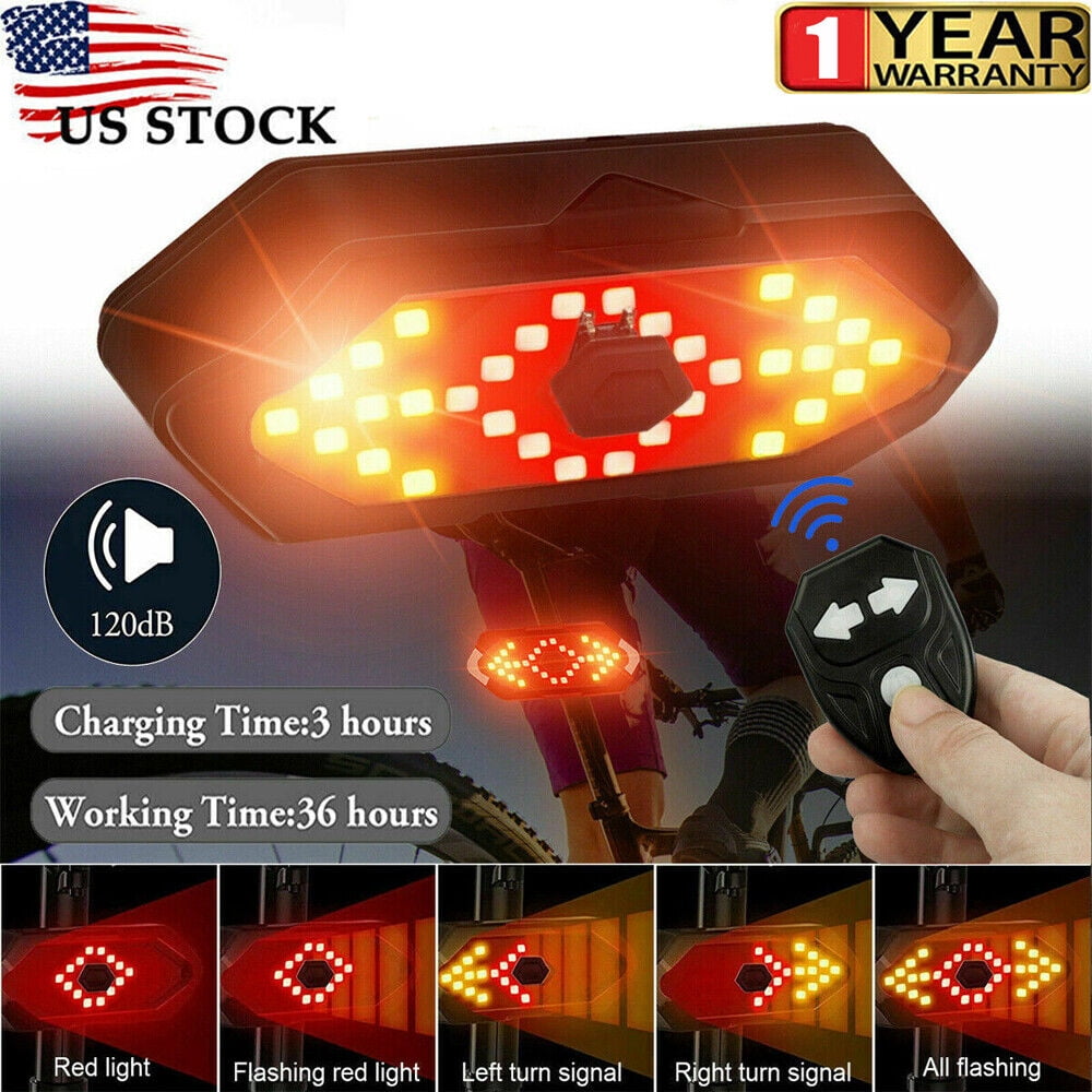 MDHAND Bike Turn Signals, 5in1 Smart Bright Bike Tail Light with Turn