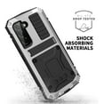 thumbnail image 3 of Dteck Galaxy S22 Plus Rugged case,Metal Bumper Built-in Screen Protector Stand,Full Protect Dustproof and Drop-Proof,Heavy Duty Rugged Military Cover for Samsung S22 Plus 6.6", Silver, 3 of 8