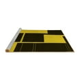 thumbnail image 2 of Ahgly Company Machine Washable Indoor Square Abstract Yellow Contemporary Area Rugs, 4' Square, 2 of 4
