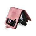 thumbnail image 5 of TECH CIRCLE Wallet Case For Samsung Galaxy Z Flip 4 6.7 inch,Premium PU Leather High-quality Durable Shockproof Full Body Protective Phone Cover With Magnetic Buckle Flip Card Pocket Case,Pink, 5 of 8
