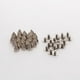 thumbnail image 3 of 20x Bolsa de Metal Plateado Punk Spikes Spots Remache Leathercraft DIY, 3 of 9