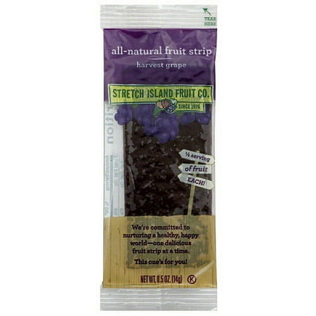 Stretch Island Fruit All-Natural Harvest Grape Fruit Strips, 0.5 oz (Pack of 30)