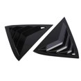 thumbnail image 3 of Pair Rear Window Shutters Privacy Protection Temperature Reduction Vent Shutters Sun Shade For Fiesta MK7 7.5 2008-2017 Gloss Black, 3 of 4