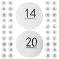 thumbnail image 2 of SHISUYAN 50Pcs Numbered Lottery Balls Plastic Game Props for Home Parties, 2 of 9