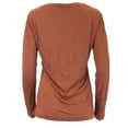 thumbnail image 2 of BLK DNM Women's Long Sleeve T-Shirt 10, Rust, Small, 2 of 2