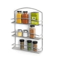 thumbnail image 6 of Spectrum Diversified Euro Steel Wall Mount Spice Rack, 3-Tier Spice Rack, Satin Nickel, 6 of 13
