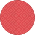 thumbnail image 1 of Ahgly Company Machine Washable Indoor Round Transitional Red Area Rugs, 8' Round, 1 of 7