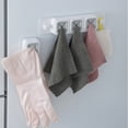 thumbnail image 3 of Inteprter Gancho de montaje en pared gris para baño, práctico soporte autoadhesivo para toallas de té, amplia aplicación Premium Almacenamiento y organización del hogar Gris, 3 of 6