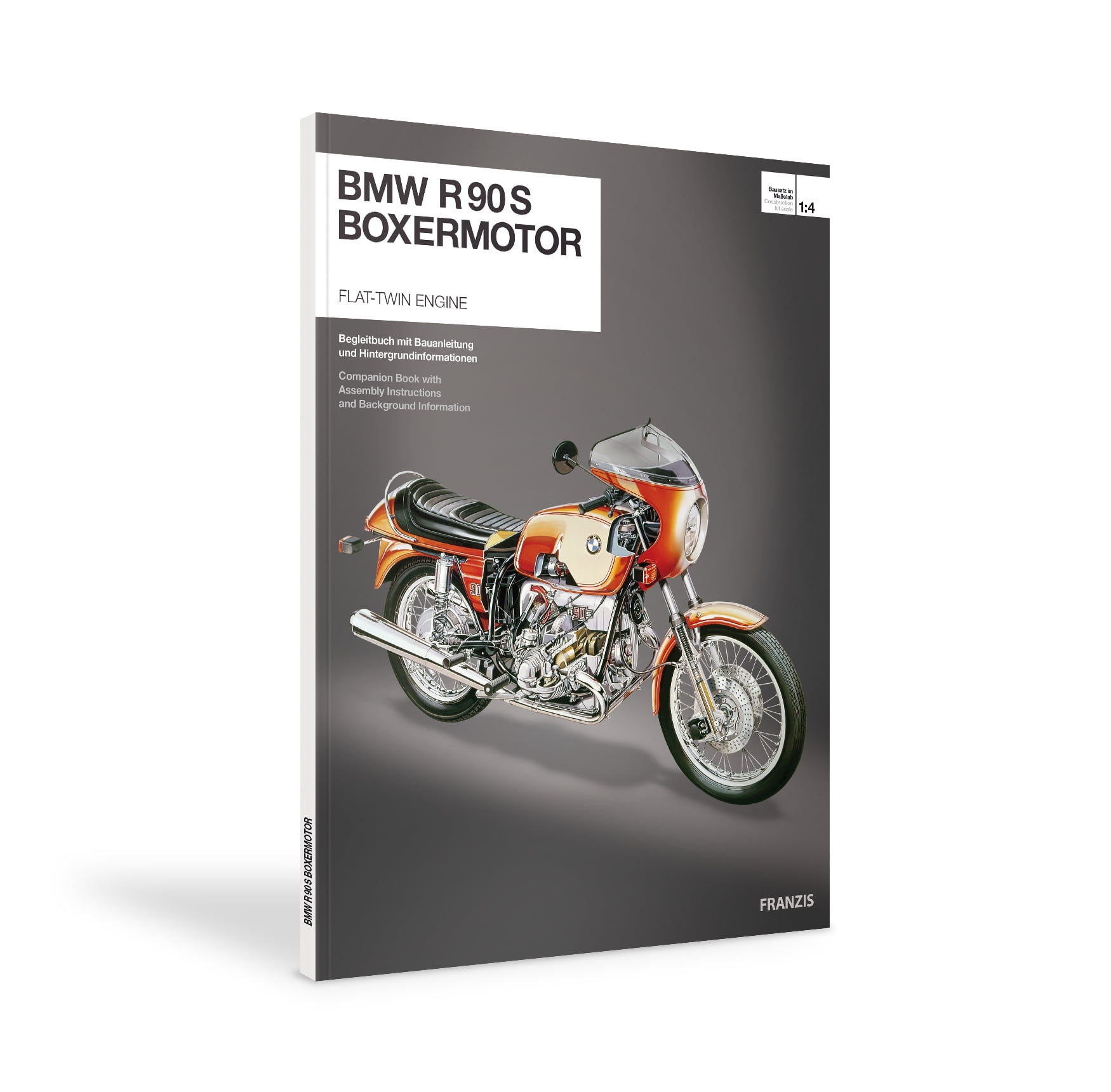 BMW R/90-S Flat Twin Engine Model Kit with Collector's Manual