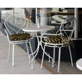 thumbnail image 5 of Vargottam Indoor/Outdoor Round Bistro Chair Cushions Block Print 15-Inch Bistro Chair Pads Waterproof Seat Chair Cushion For Home/Office- Set Of 2 (Yellow), 5 of 7