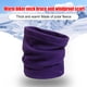 thumbnail image 4 of Injueey Calentador de cuello colores surtidos térmico cómodo cuello polaina espesar gran textura accesorios de ciclismo pañuelo para el cuello para Suministros térmicos Violeta Injueey HA059437-04, 4 of 6