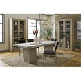 thumbnail image 2 of Pemberly Row Transitional Wood Dining Table in Antique Gray Finish, 2 of 10