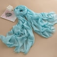 thumbnail image 2 of Cekizud Scarves for Women Elegant Solid Thin Silk Scarf All Season Air Conditioner Shoulder Shawl, 2 of 3