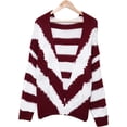thumbnail image 4 of QWZNDZGR Womens Open Front Long Sleeve Chunky Knit Cardigan Sweaters Loose Outwear Coat, 4 of 8