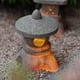 thumbnail image 1 of Farol de pagoda con energía solar, escultura decorativa, lámpara impermeable, estatua de torre de resina LED para jardín, , patio, paisaje, B CUTICAT Linterna de pagoda de piedra, 1 of 8