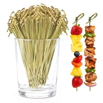 500Pcs Cocktail Picks Kit, 4.7" Fancy Toothpicks for Appetizers, Long Bamboo Skewers, Decorative Wooden Cocktail Sticks for Party Supplies Food Drinks Fruit Charcuterie Boards Accessories