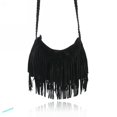 thumbnail image 2 of Fashion Celebrity Tassel Suede Fringe Shoulder Messenger Handbag Cross Body Bag, 2 of 4